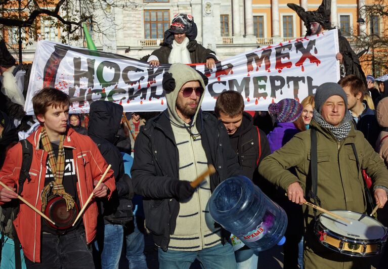 Антимеховой марш в Петербурге