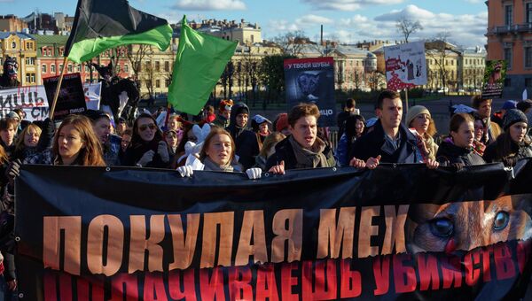 Антимеховой марш в Петербурге. Фото с места события