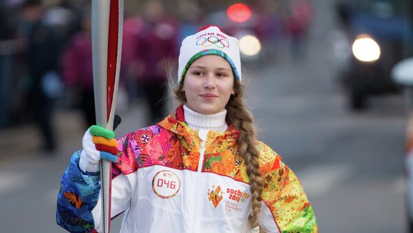 Самая юная участница Эстафеты в Вологде 15-летняя Владислава Новолодская