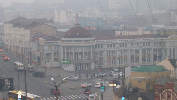 Смог во Владивостоке. 22 октября