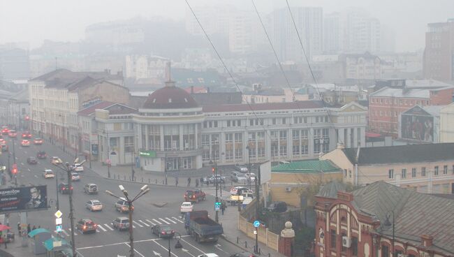 Смог во Владивостоке. Фото с места событий