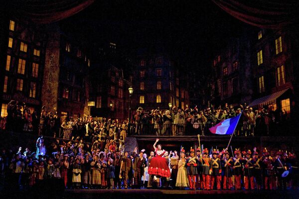 Опера Джакомо Пуччини Богема в постановке Франко Дзеффирелли на сцене Метрополитен-оперы, 1981 год
