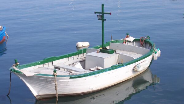 Лодка в итальянском городе Бари