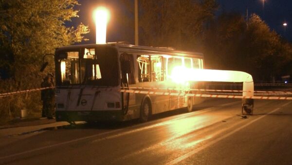 Последствия взрыва пассажирского автобуса в Волгограде, фото с места событий