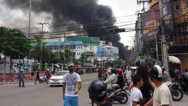 Пожар в Таиланде