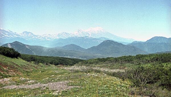 Вид на Жупановский вулкан. Архивное фото