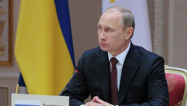 Президент России Владимир Путин на заседании Высшего Евразийского экономического совета. Фото с места события