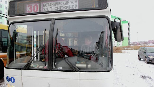 Водитель новосибирского автобуса Михаил Рыбалко