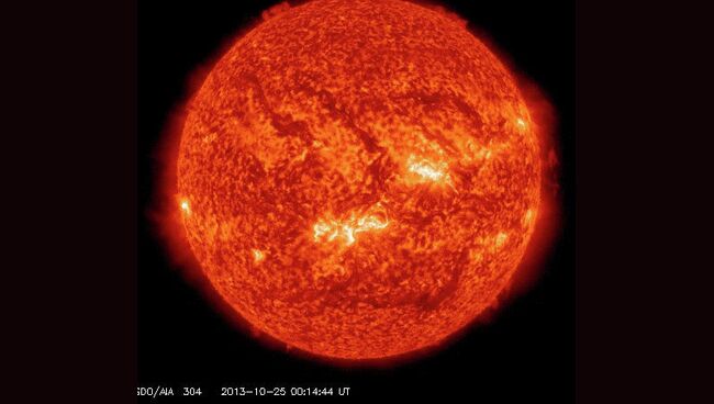Рентгеновская вспышка на Солнце. Архивное фото