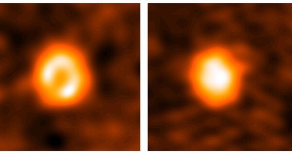 Изображения диска вокруг звезды HD 21997, полученные с помощью телескопа ALM