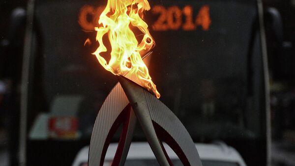 Эстафета Олимпийского огня. Гатчина. Архивное фото