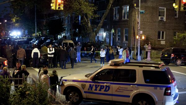 Полиция на месте резни в Нью-Йорке. Фото с места события