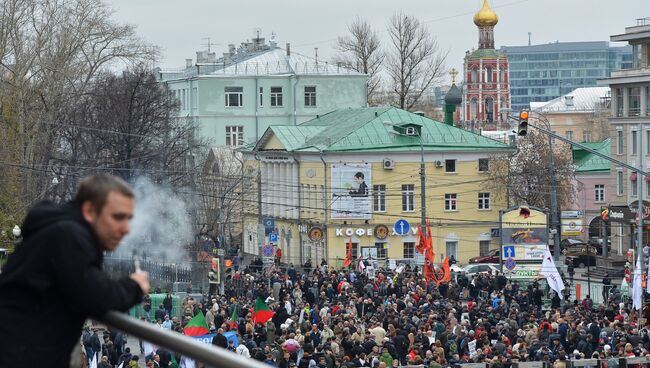 Марш оппозиции в поддержку политзаключенных. Фото с места события