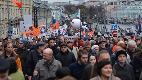 Марш оппозиции в поддержку политзаключенных, фото с места события