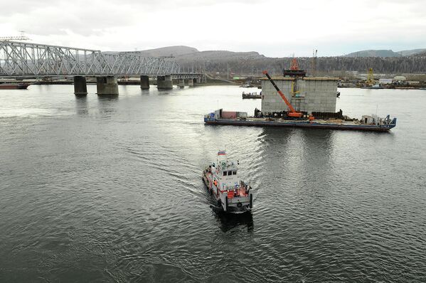 Новый мост в Красноярске: два года с начала стройки