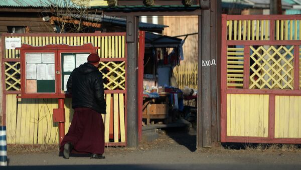 Иволгинский дацан - буддийский монастырский комплекс, центр Буддийской традиционной Сангхи России. Архивное фото.