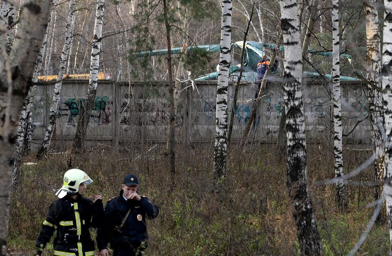 Вертолет Ка-32 упал в районе Выхино-Жулебино на юго-востоке Москвы