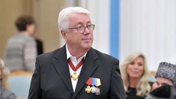 Артист Владимир Винокур во время церемонии вручения государственных наград в Кремле