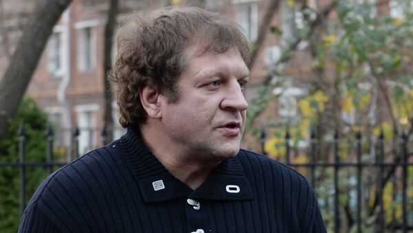 Александр Емельяненко прибыл на допрос в ГУМВД по Москве. Архивное фото