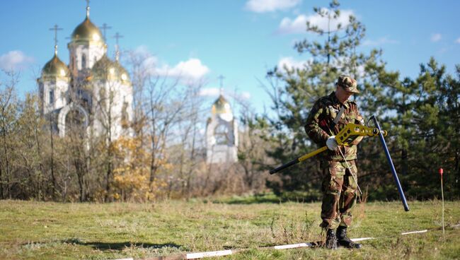 Разминирование территории в Волгоградской области. Архивное фото