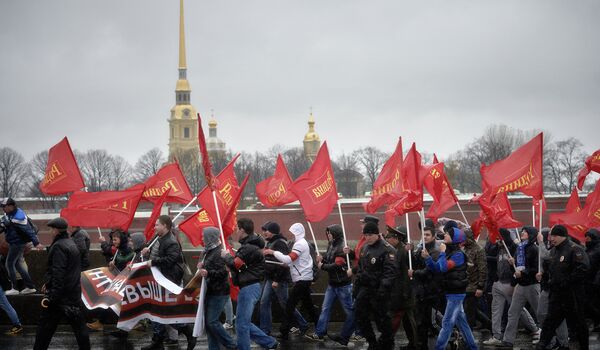 Русский марш в Санкт-Петербурге