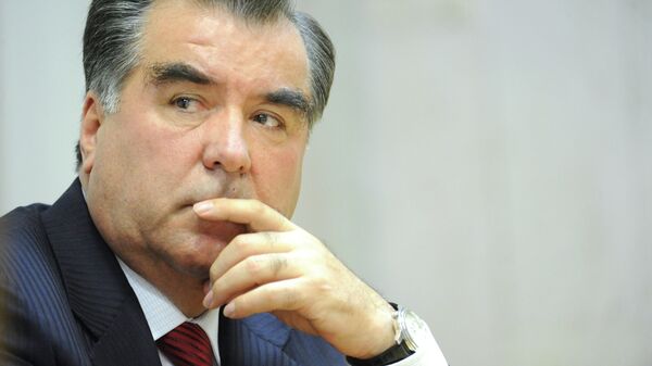 Президент Таджикистана Эмомали Рахмон. Архивное фото