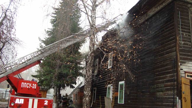 Пожар в Томске на улице Красноармейской, 84, событийное фото