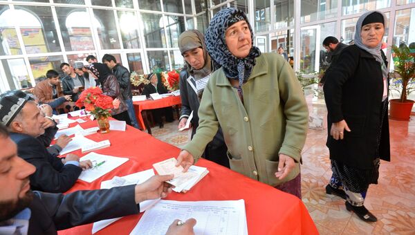 Выборы в Таджикистане. Архивное фото
