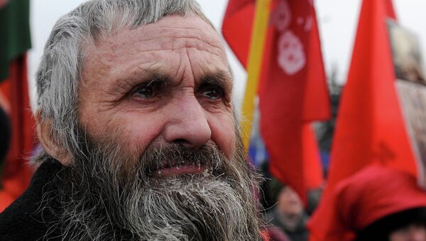 Красноярские коммунисты отмечают очередную годовщину Октября