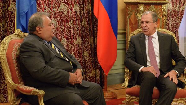 Встреча главы МИД РФ С. Лаврова с президентом Республики Науру Б. Уака