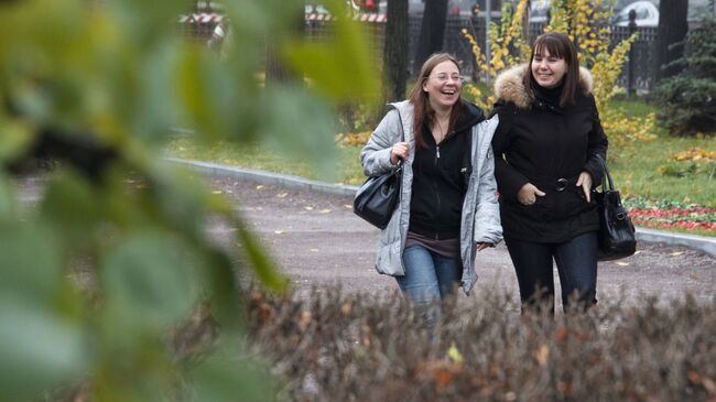 Теплая погода в Москве