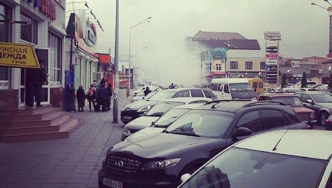 Взрыв в магазине в Махачкале