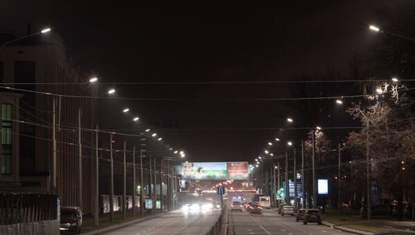 Новые светильники на Светлановском проспекте в Петербурге. Фото с места события