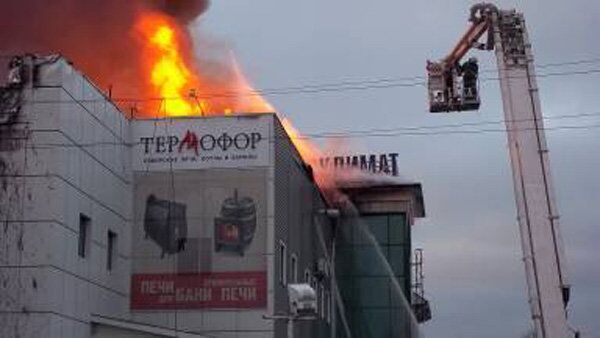 Пожар в Барнауле по проезду Рыбозаводской