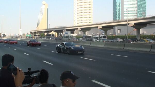 Колонна машин стоимостью 136 миллионов долларов промчалась в Дубае