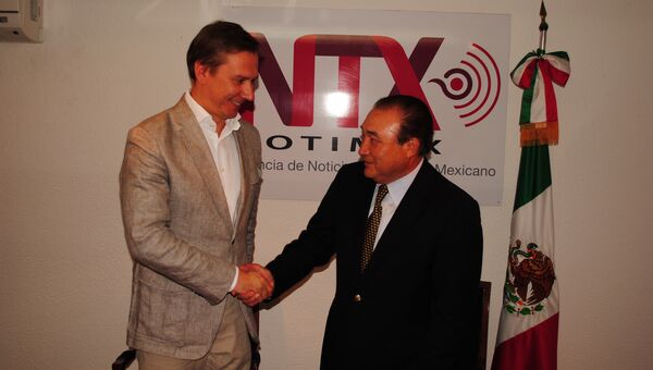 В Мехико состоялась церемония подписания соглашения о сотрудничестве между РИА Новости и агентством Notimex