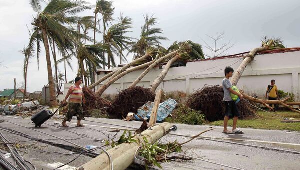 Последствия тайфуна на Филиппинах. Архивное фото