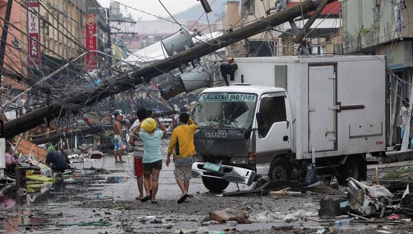 Последствия тайфуна на Филиппинах, архивное фото