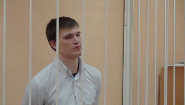 Осужденный Евгений Мартыненко в суде Новосибирска