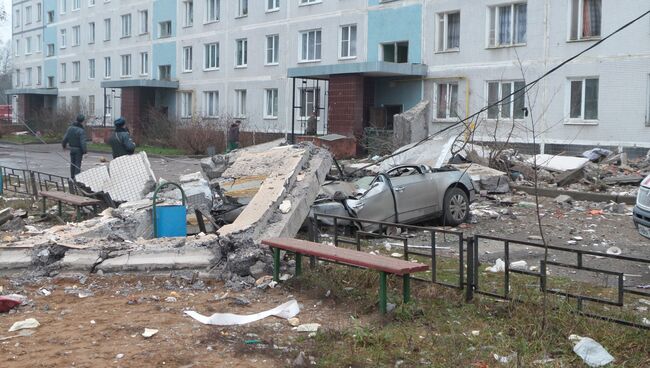 В поселке Загорские Дали на севере Московской области, где произошел взрыв бытового газа.