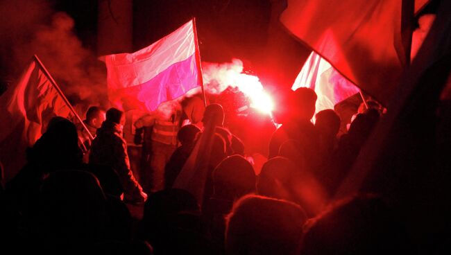Марш независимости в Варшаве