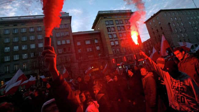 Марш независимости в Варшаве. Фото с места события