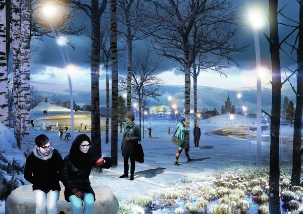 Победитель первого этапа конкурса на ландшафтно-архитектурную концепцию парка Зарядье