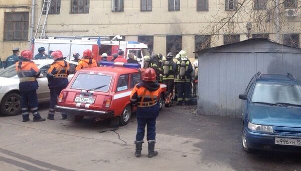 Пожар в НИИ радиоэлектроники в Москве