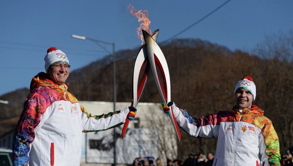 Эстафета Олимпийского огня. Петропавловск-Камчатский. Фото с места события
