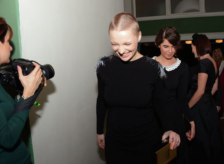 Актриса Екатерина Вилкова перед церемонией вручения премии Женщина года GLAMOUR 2013