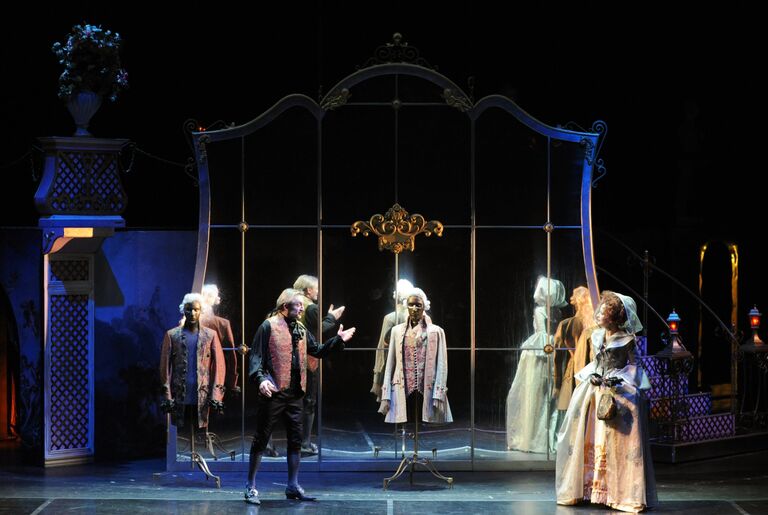 Прогон спектакля Опасные связи в театре им. Моссовета