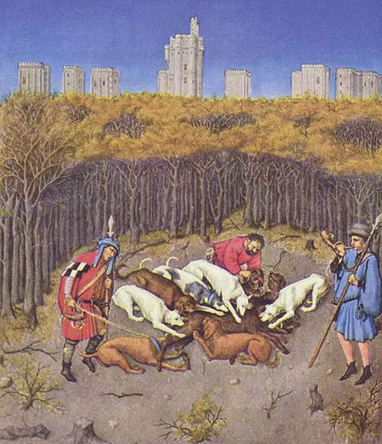 Великолепный часослов герцога Беррийского (1410-1490). Декабрь (фрагмент) Великолепный часослов герцога Беррийского (1410-1490). Декабрь (фрагмент)