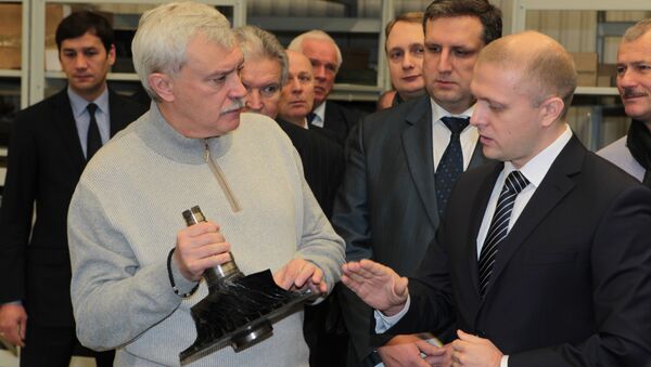 Губернатор Петербурга Георгий Полтавченко посетил производственную площадку ОАО Климов. Фото с места события