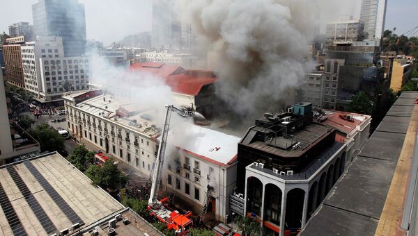 Пожар в Муниципальном театре Сантьяго, Чили